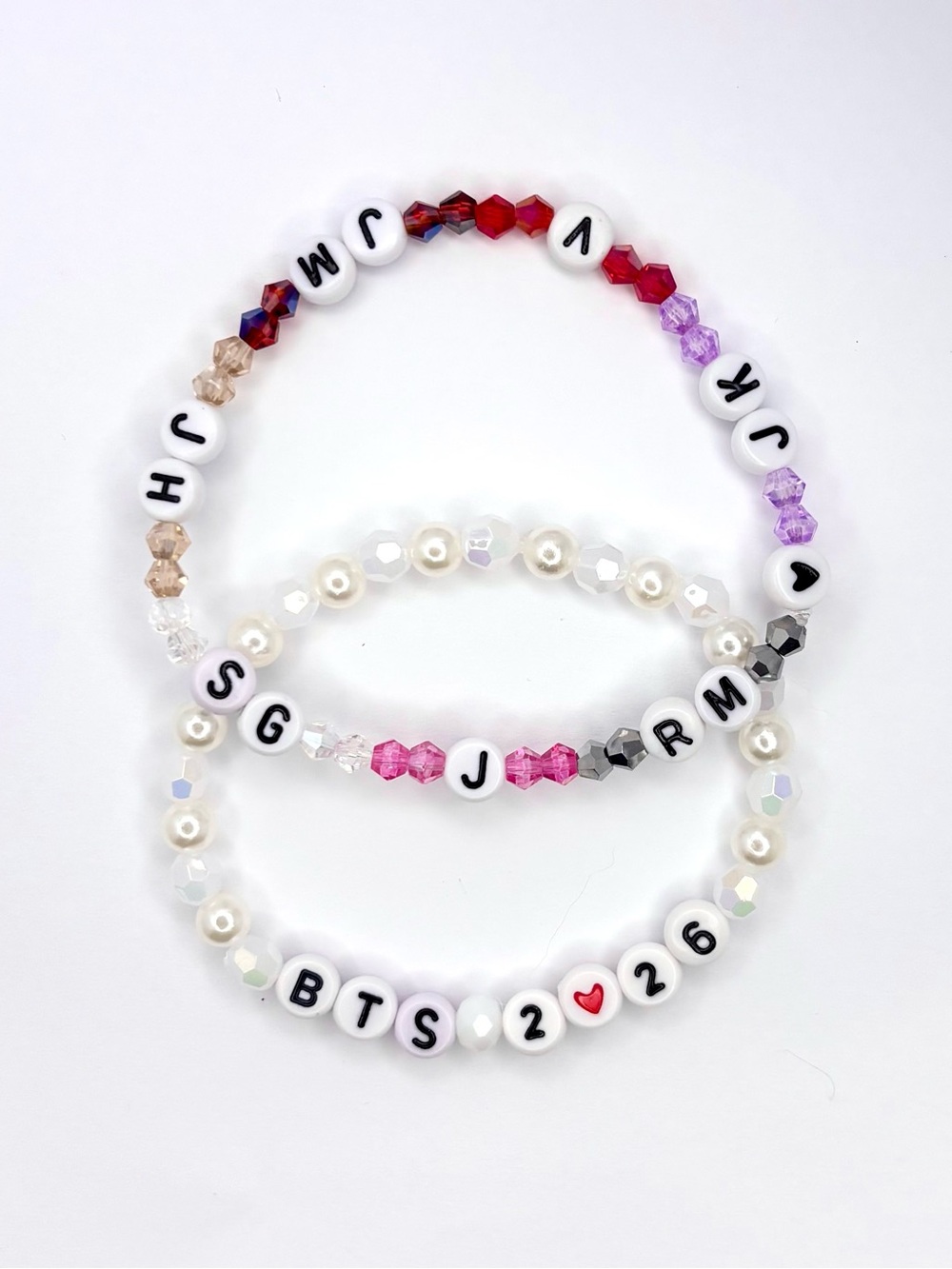 (2pcs) BTS ARIRANG 2026 Vinyl Member Color Bracelet Bundle